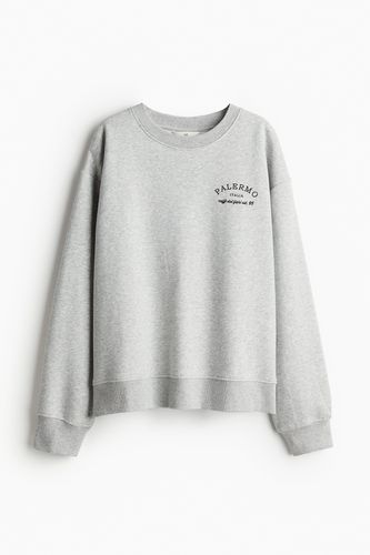 Sweatshirt mit Rundausschnitt Hellgraumeliert/Palermo, Sweatshirts in Größe L. Farbe: - H&M - Modalova