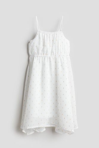Asymmetrisches Chiffonkleid Weiß/Gemustert, Kleider in Größe 98. Farbe: - H&M - Modalova