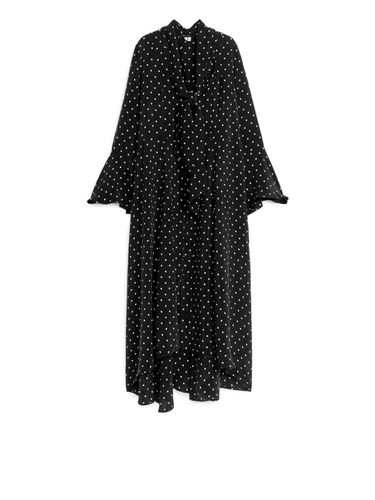 Maxikleid mit Tuchdetail Schwarz, Alltagskleider in Größe 38. Farbe: - Arket - Modalova
