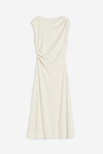 Drapiertes Jerseykleid Cremefarben, Alltagskleider in Größe XL. Farbe: - H&M - Modalova