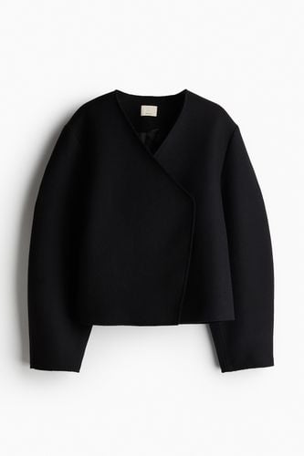 Jacke aus Wollmischung Schwarz, Jacken in Größe L. Farbe: - H&M - Modalova