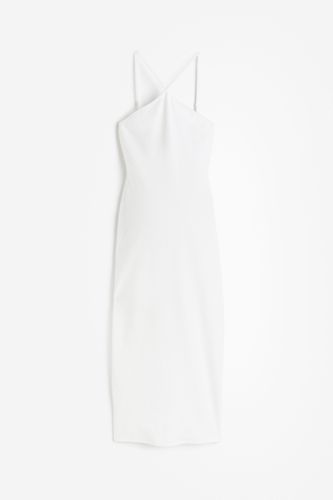 MAMA Geripptes Kleid Weiß, Kleider in Größe XL. Farbe: - H&M - Modalova