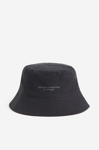 Bucket Hat aus Baumwolle Schwarz/Always Connected, Hut in Größe S/56. Farbe: - H&M - Modalova