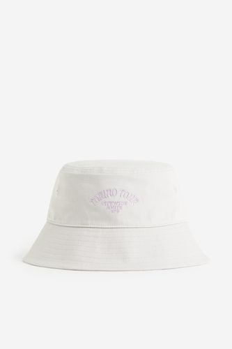 Bucket Hat aus Baumwolle Hellgrau/Torino Tour, Hut in Größe S/56. Farbe: - H&M - Modalova