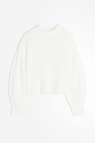 Pullover mit Ballonärmeln Weiß in Größe L. Farbe: - H&M - Modalova