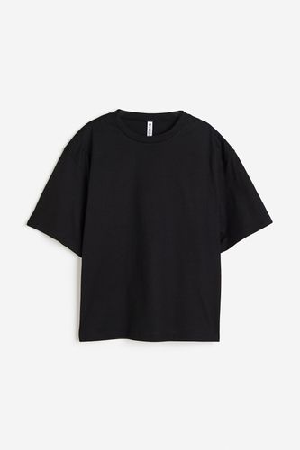 Kastiges T-Shirt Schwarz in Größe XXS. Farbe: - H&M - Modalova
