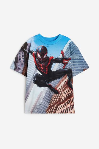 T-Shirt mit Print Blau/Spiderman, T-Shirts & Tops in Größe 134/140. Farbe: - H&M - Modalova