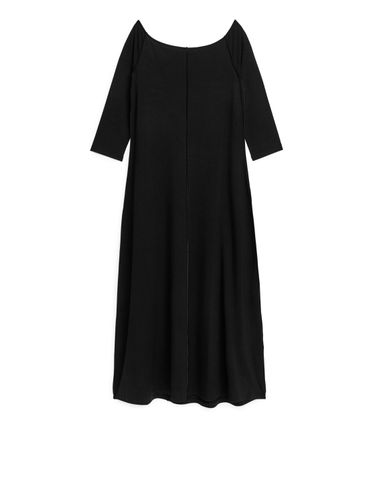 Off-Shoulder-Jerseykleid Schwarz, Alltagskleider in Größe S. Farbe: - Arket - Modalova