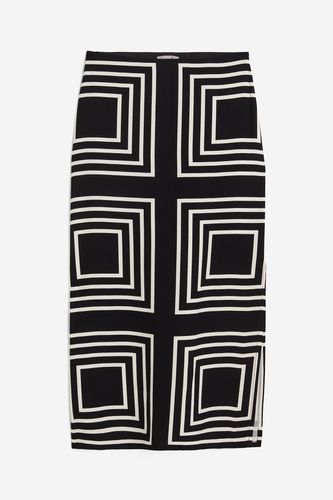Bleistiftrock Schwarz/Geometrisches Muster, Röcke in Größe 34. Farbe: - H&M - Modalova