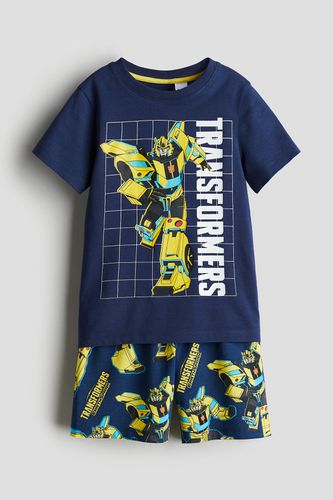 Bedruckter Pyjama Dunkelblau/Transformers, Pyjamas in Größe 92. Farbe: - H&M - Modalova