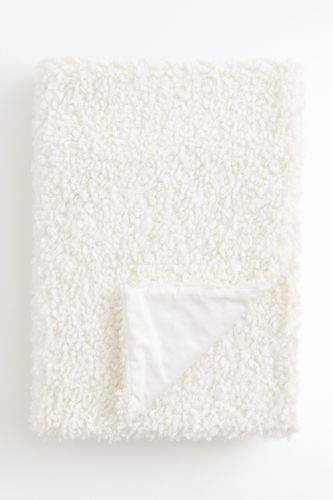 Kuscheldecke aus Teddyfleece Weiß, Decken in Größe 110x150 cm. Farbe: - H&m Home - Modalova