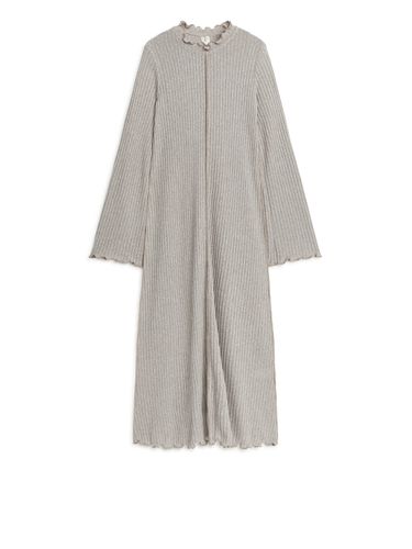 Geripptes Babylock-Kleid Taupe, Alltagskleider in Größe XS. Farbe: - Arket - Modalova