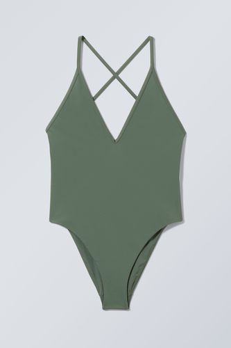 Badeanzug mit tiefem V-Ausschnitt , Jumpsuits in Größe XL - Weekday - Modalova