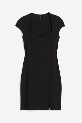 Bodycon-Kleid mit Kappenärmeln Schwarz, Alltagskleider in Größe L. Farbe: - H&M - Modalova