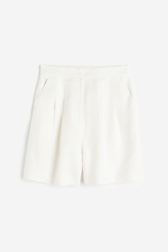 Shorts aus Leinenmix Weiß in Größe 46. Farbe: - H&M - Modalova