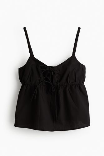 Trägertop mit Bindedetail Schwarz, Westen in Größe XL. Farbe: - H&M - Modalova