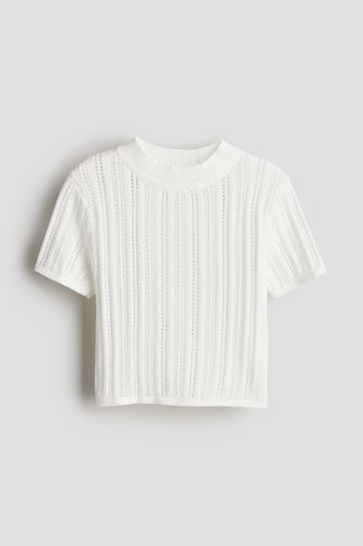 Shirt in Strukturstrick Weiß, T-Shirts & Tops Größe 158/164. Farbe: - H&M - Modalova