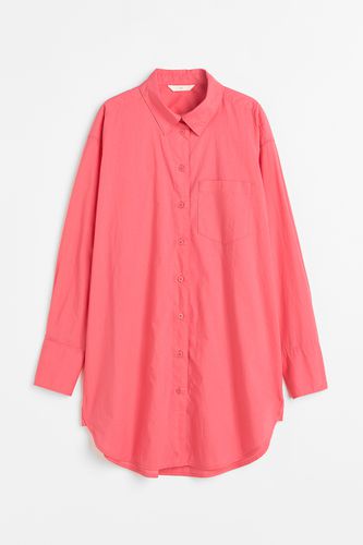 Hemdbluse aus Baumwollpopeline Rosa, Freizeithemden in Größe XS. Farbe: - H&M - Modalova