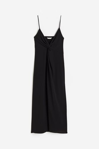 Kleid mit V-Ausschnitt Schwarz, Alltagskleider in Größe M. Farbe: - H&M - Modalova
