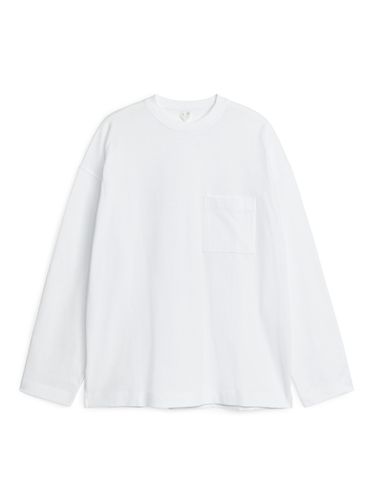 Merzerisiertes Langarmshirt Weiß, T-Shirt in Größe XL. Farbe: - Arket - Modalova