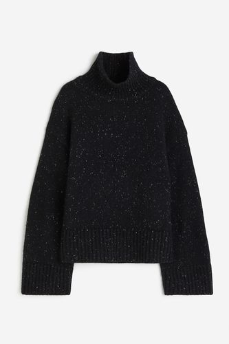 Pullover aus Wollmischung mit Turtleneck Schwarzmeliert, Cardigans in Größe XS. Farbe: - H&M - Modalova
