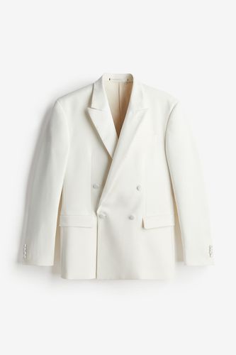Zweireihige Smokingjacke in Regular Fit Weiß, Sakkos Größe 62. Farbe: - H&M - Modalova