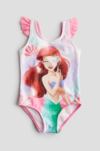 Badeanzug mit Print Rosa/Kleine Meerjungfrau in Größe 92. Farbe: - H&M - Modalova