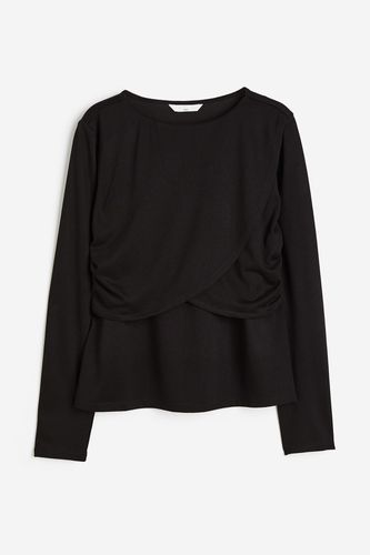 MAMA Stillshirt aus Jersey Schwarz, Tops in Größe XS. Farbe: - H&M - Modalova