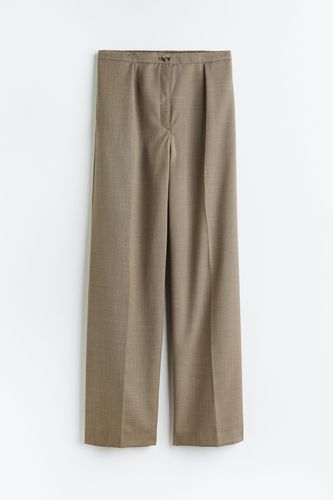 Elegante Hose aus Wollmischung Dunkelbeige, Anzughosen in Größe XXL. Farbe: - H&M - Modalova