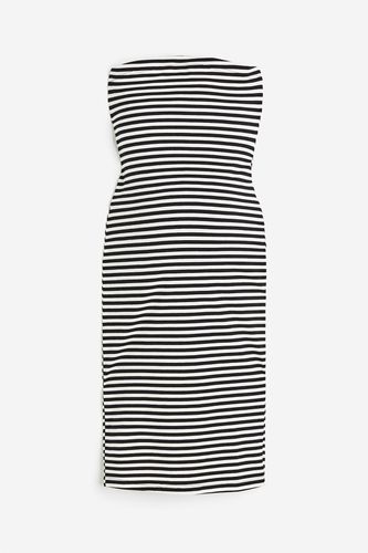 MAMA Schlauchkleid aus Baumwolle Weiß/Schwarz gestreift, Kleider in Größe XL. Farbe: - H&M - Modalova