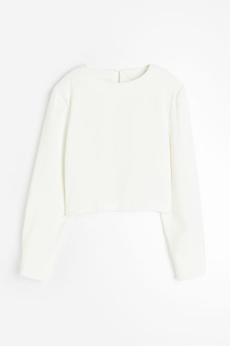Bluse mit Schulterpolstern Weiß, Blusen in Größe XL. Farbe: - H&M - Modalova