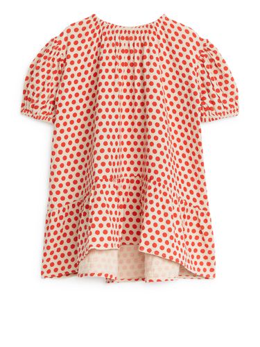 Kleid aus Baumwollmusselin Beige/Rot, Kleider in Größe 122. Farbe: - Arket - Modalova