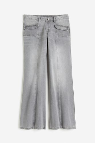 Wide Regular Jeans Grau, Baggy in Größe 48. Farbe: - H&M - Modalova