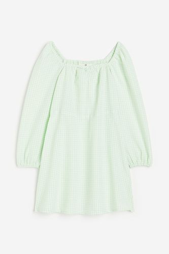 Kleid in A-Linie aus Seersucker Hellgrün/Kariert, Kleider Größe 140. Farbe: - H&M - Modalova