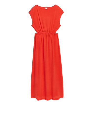 Jersey-Kleid mit Cut-outs Tomatenrot, Alltagskleider in Größe L. Farbe: - Arket - Modalova