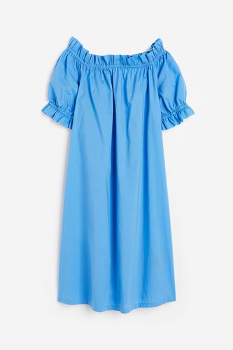 Off-Shoulder-Kleid Blau, Alltagskleider in Größe L. Farbe: - H&M - Modalova