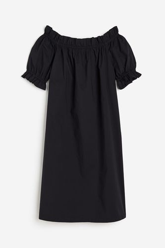 Off-Shoulder-Kleid Schwarz, Alltagskleider in Größe XS. Farbe: - H&M - Modalova