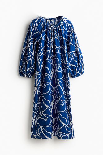 Baumwollkleid Blau/Gemustert, Alltagskleider in Größe XXL. Farbe: - H&M - Modalova