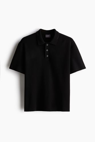 Feinstrick-Poloshirt in Regular Fit Schwarz, Poloshirts Größe XS. Farbe: - H&M - Modalova