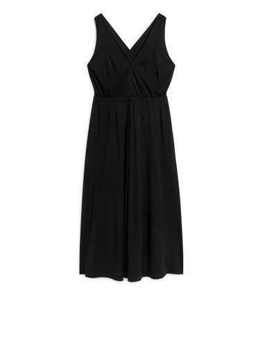 Kleid mit überkreuzten Trägern Schwarz, Alltagskleider in Größe M. Farbe: - Arket - Modalova