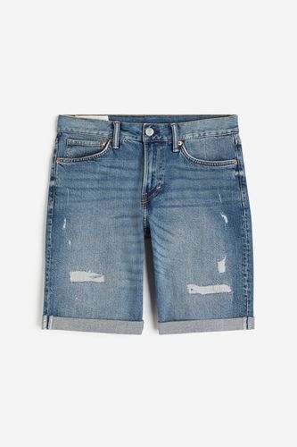 Jeansshorts Regular Denimblau in Größe W 28. Farbe: - H&M - Modalova