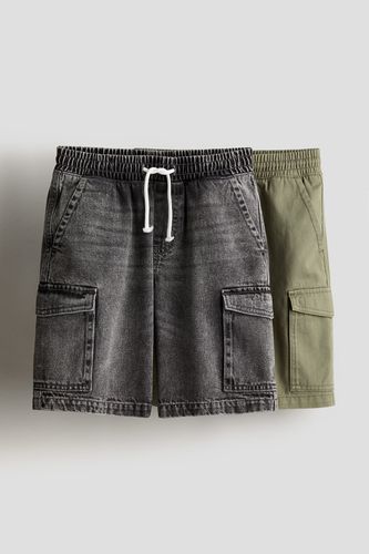 Er-Pack Cargoshorts Denimgrau/Khakigrün in Größe 134. Farbe: - H&M - Modalova