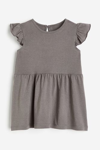 Jerseykleid mit Volants Dunkelgrau, Kleider in Größe 68. Farbe: - H&M - Modalova