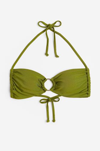 Wattiertes Bikinitop Grün, Bikini-Oberteil in Größe 34. Farbe: - H&M - Modalova