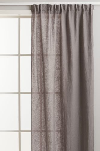 Er-Pack Leinenvorhänge Grau, Vorhang in Größe 150x300 cm. Farbe: - H&m Home - Modalova