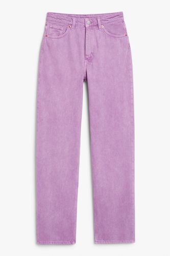 Highwaist-Jeans in Lila Flieder, Straight Größe W 25. Farbe: - Monki - Modalova