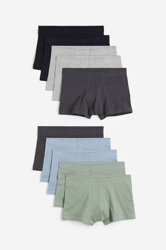 Er-Pack Kurze Trunks aus Baumwolle Blau/Grün/Grau, Boxershorts in Größe XS. Farbe: - H&M - Modalova