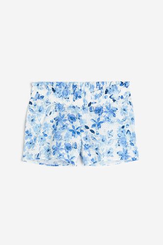 MAMA Shorts mit Broderie Anglaise Weiß/Blau geblümt, Unterwäsche in Größe L. Farbe: - H&M - Modalova