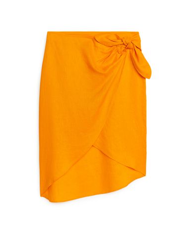 Wickelrock aus Leinen Gelb, Röcke in Größe M. Farbe: - Arket - Modalova