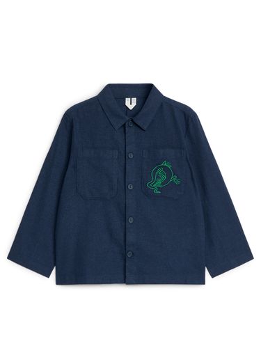 Overshirt aus Baumwoll-Leinen-Mischung Dunkelblau, Hemden & Blusen in Größe 104. Farbe: - Arket - Modalova